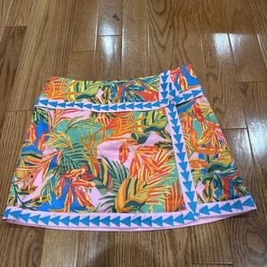 J.‎ Marie The Eden Wrap Skort Large Tropical Resort Wear